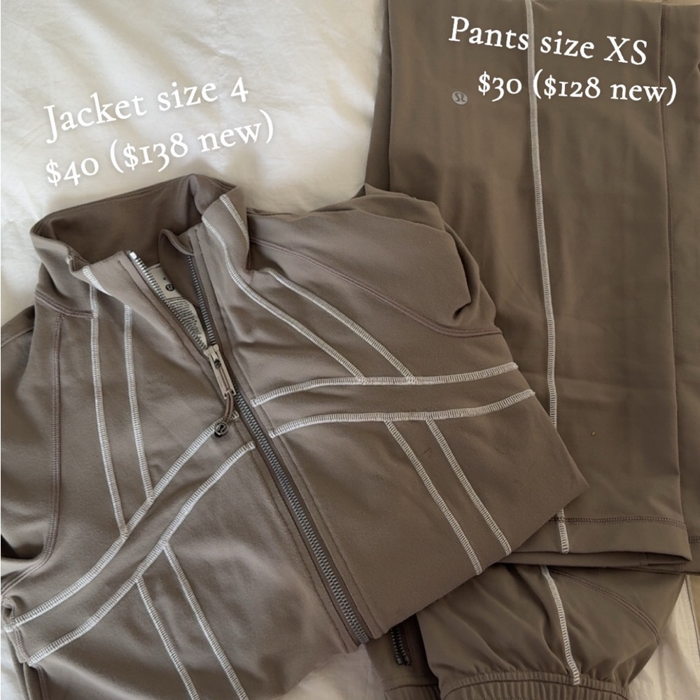 lululemon define jacket and pants